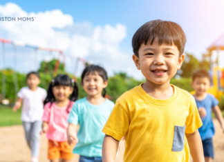 Celebrate Asian American and Pacific Islander (AAPI) Heritage Month group of children on playground