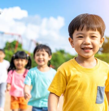 group of children on playground