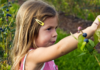 Houston Area Guide to Fruit Picking: Blueberries and Blackberries young girl picking blackberries