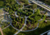 Aerial view of Houston Botanic Garden