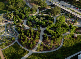Things To Do In Summer 2026: A Houston Mom’s Guide For Soccer Fans & Out-Of-Town Visitors Aerial view of Houston Botanic Garden