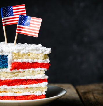 american flag cake
