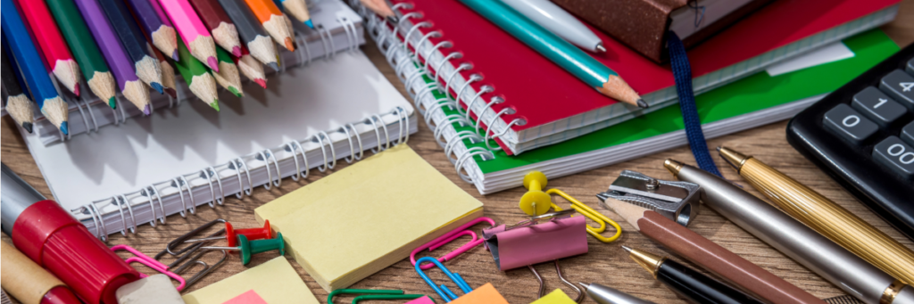 Stock image of school or office supplies