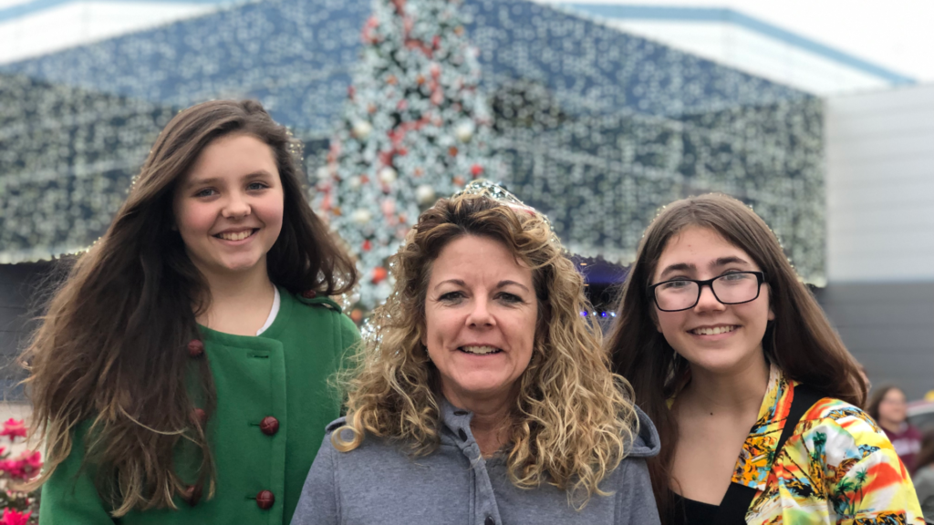 Brandi's mom with Brandi's two daughters